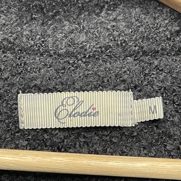 Elodie Women's Wool Blend Teddy Coat Jacket Black Size M - Picture 2 of 5